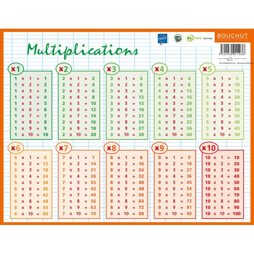 3592930011036-Fiche mémo souple Calcul - 20,5 x 26,5 cm - Bouchut--3