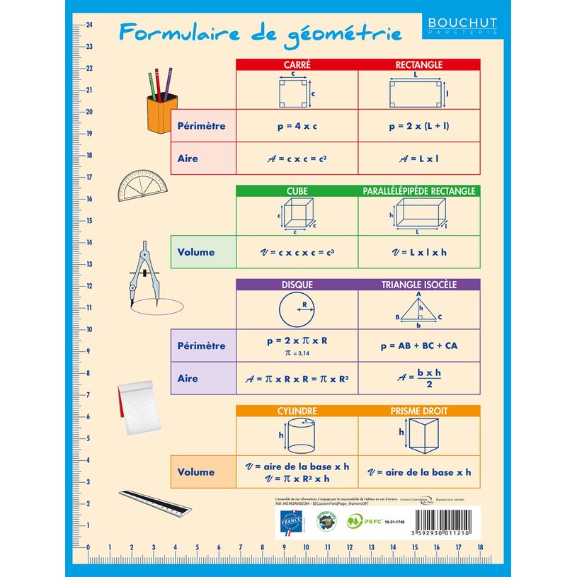 3592930011210-Fiche mémo souple Géométrie - 20,5 x 26,5 cm - Bouchut--1