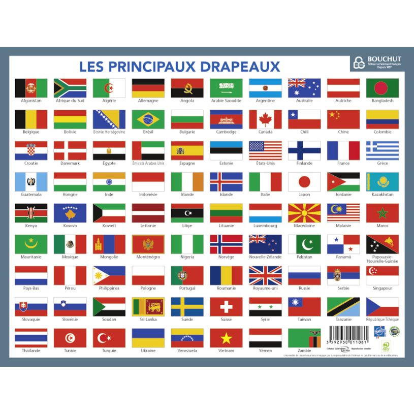 3592930011081-Fiche mémo souple Monde - 20,5 x 26,5 cm - Bouchut--2