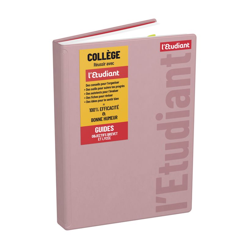3147280217579-L'ETUDIANT COLLEGE Agenda Scolaire - 15x21cm - Rose - Hamelin--0