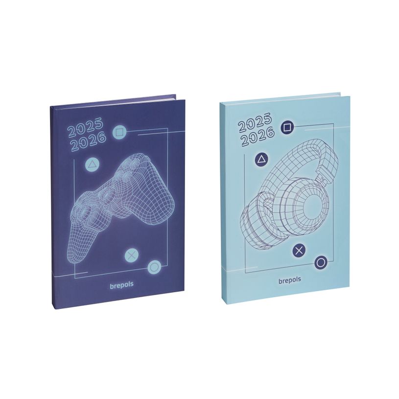 5412303377492-Agenda Gaming - 1 jour par page - 17,5 x 12 cm - 2 modèles au choix - Brepols-P_405129059_1-0
