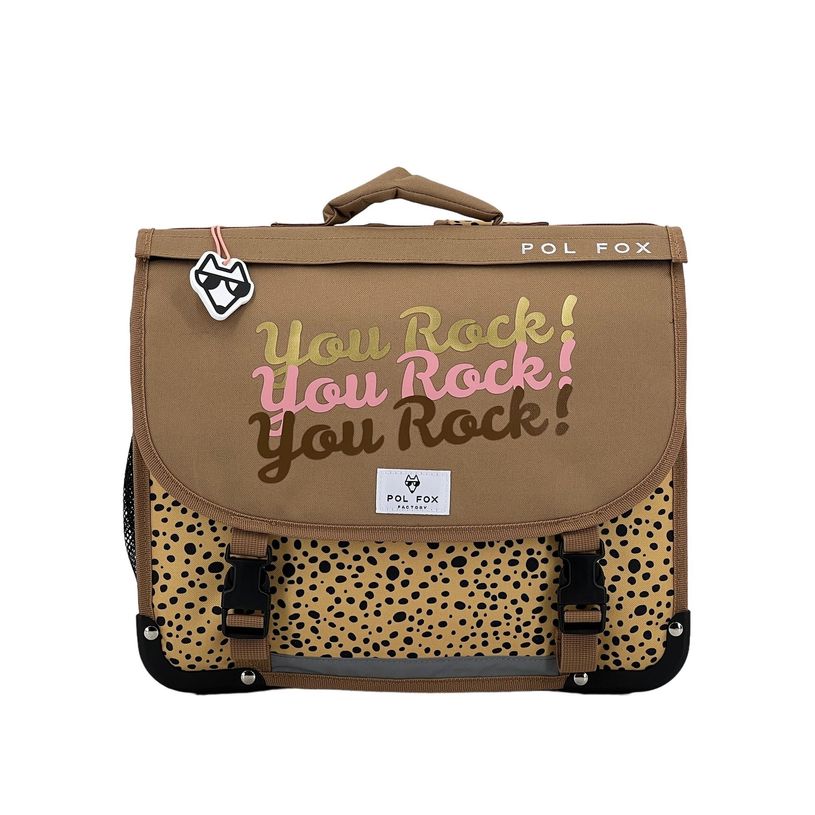 3663842007698-Cartable réversible You Rock 38 cm - 2 compartiments - safari - Pol Fox-P_405129099_1-0