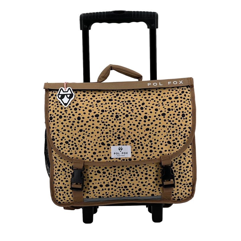 3663842007711-Cartable réversible à roulettes You Rock 38 cm - 2 compartiments - safari - Pol Fox-P_405129101_2-1