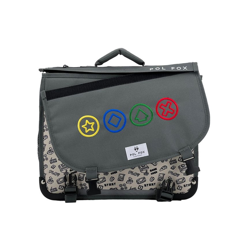 3663842007902-Cartable réversible Gamer 38 cm - 2 compartiments - Pol Fox-P_405129120_3-2