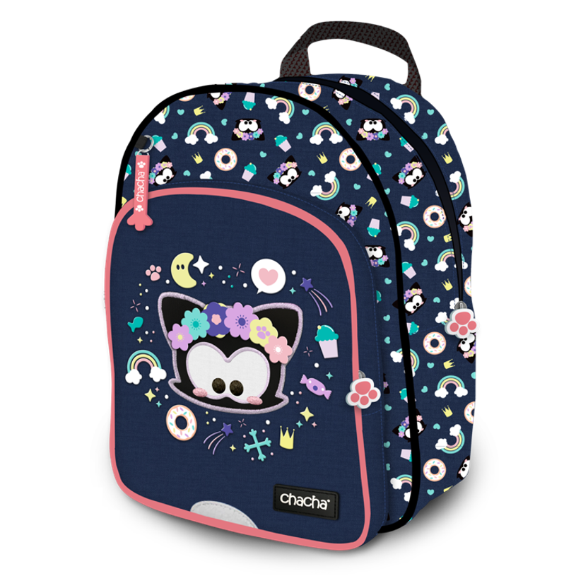 3661507620374-Sac à dos maternelle Chacha Kinky - 1 compartiment - bleu - Kid'Abord-P_405129173_1-0