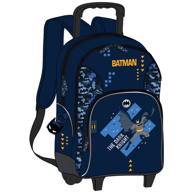 3661507522685-Sac à dos à roulettes Batman Darknight - 2 compartiments - bleu nuit - Kid'Abord-P_405129179_1-0