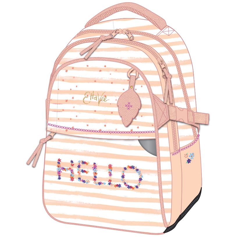 3661507221540-Sac à dos EttaVee Hello - 2 compartiments - rose clair - Kid'Abord-P_405129198_1-0