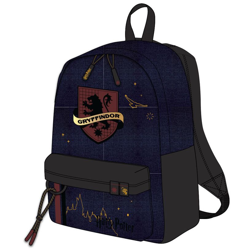 3661507520780-Sac à dos Harry Potter Gryffindor - 1 compartiment - marine - Kid'Abord-P_405129226_1-0