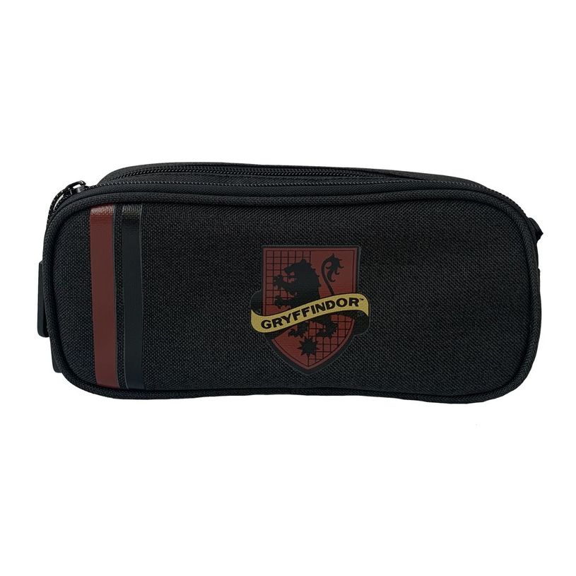 3661507527833-Trousse rectangulaire Harry Potter Gryffondor - 2 compartiments - gris - Kid'Abord-P_405129234_1-0