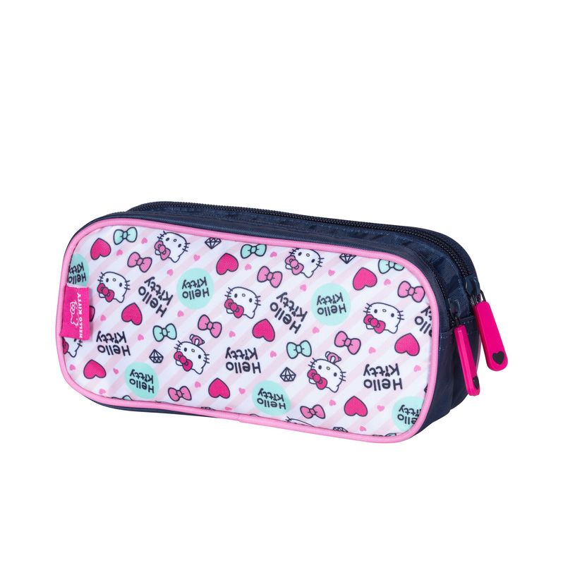 3661507827292-Trousse rectangulaire Hello Kitty Lovely - 2 compartiments - rose - Kid'Abord-P_405129269_1-0