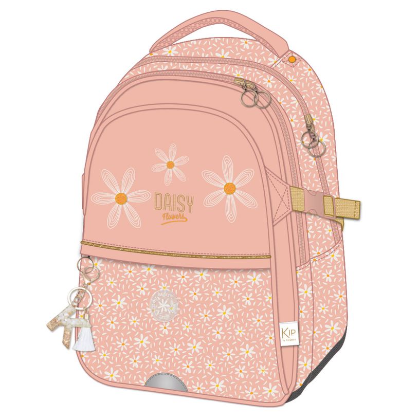 3661507021638-Sac à dos KIP Daisy - 2 compartiments - rose poudré - Kid'Abord-P_405129276_1-0