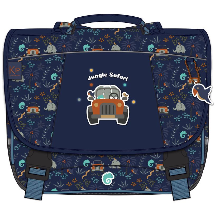 3661507023731-Cartable KIP Jungle 36 cm - 2 compartiments - bleu - Kid'Abord-P_405129283_1-0