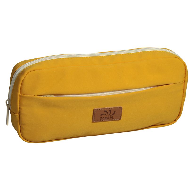 3173743250166-Trousse rectangulaire Walker Pastel - 1 compartiment - moutarde-P_405129373_1-0