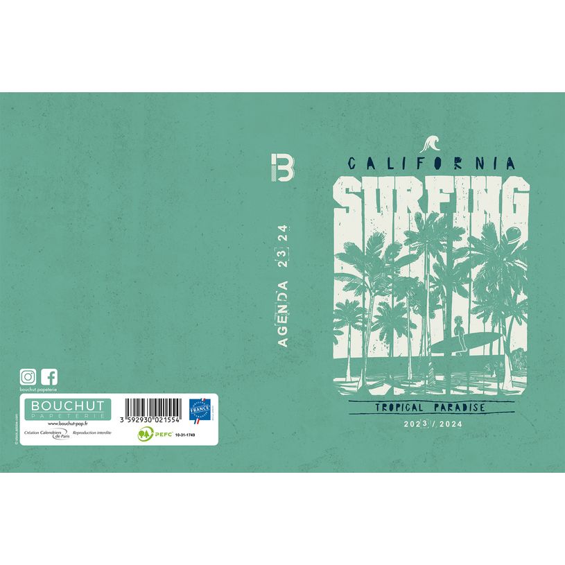 3592930021554-Agenda Sport - 1 jour par page - 12,5 x 17,5 cm - surf - Bouchut-P_405129392_1-0