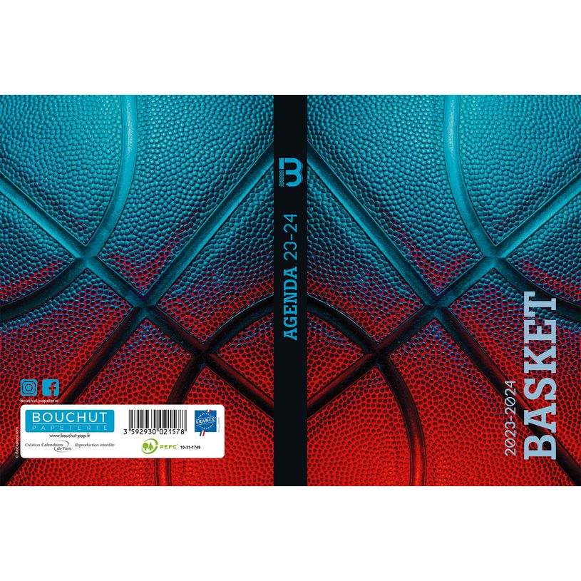 3592930021578-Agenda Sport - 1 jour par page - 12,5 x 17,5 cm - basket - Bouchut-P_405129394_1-0