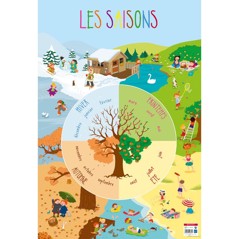 3592930008821-Poster pédagogique BOUCHUT "Saisons" 52 x 76 cm-P_405129443_1-0