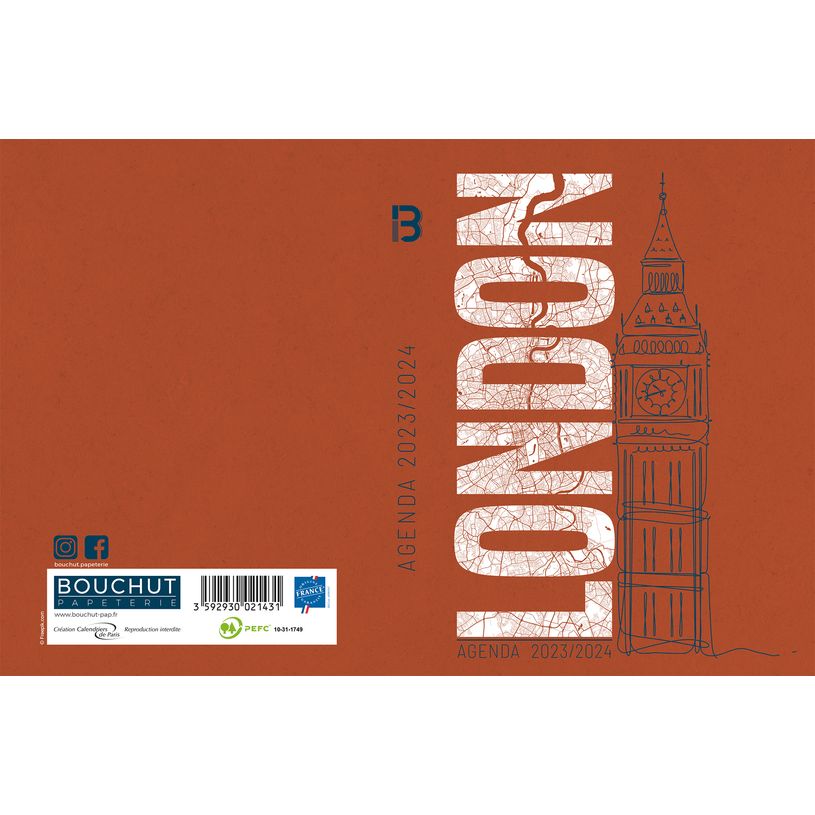 3592930021431-Agenda Villes - 1 jour par page - 12 x 17 cm - Londres - Bouchut-P_405129512_1-0