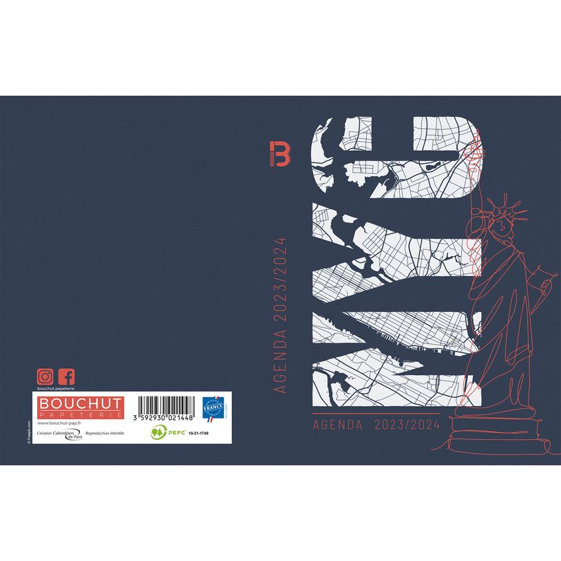 3592930021448-Agenda Villes - 1 jour par page - 12 x 17 cm - New York - Bouchut-P_405129513_1-0