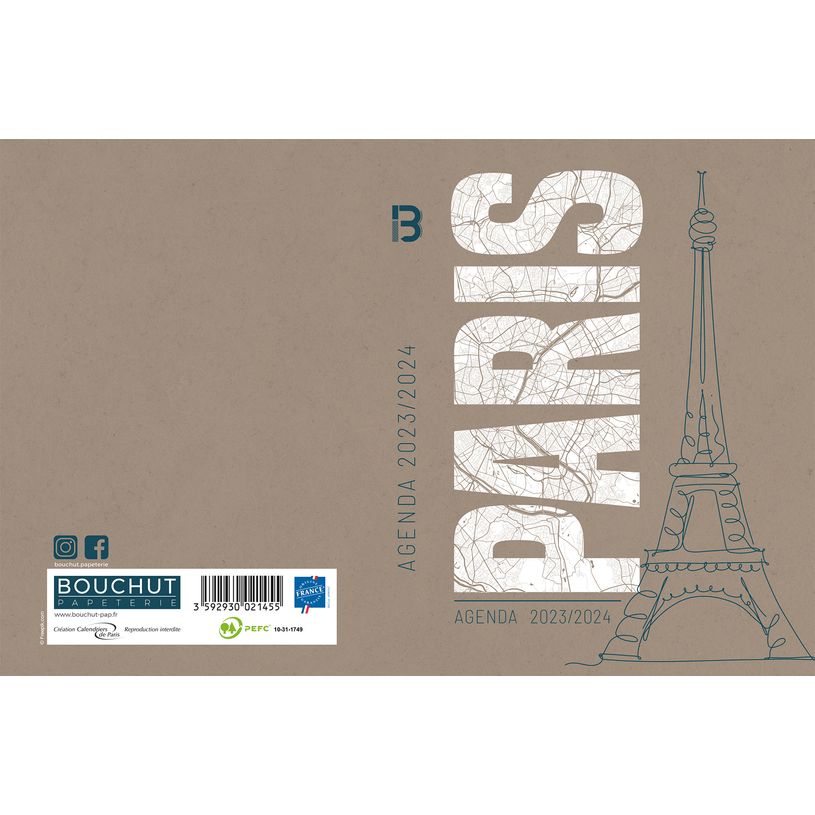 3592930021455-Agenda Villes - 1 jour par page - 12 x 17 cm - Paris - Bouchut-P_405129514_1-0