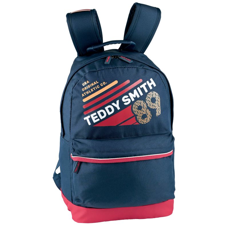 3020120171616-Sac à dos Teddy Smith Warm Up - 1 compartiment - bleu/rouge - Hamelin-P_405129593_1-0