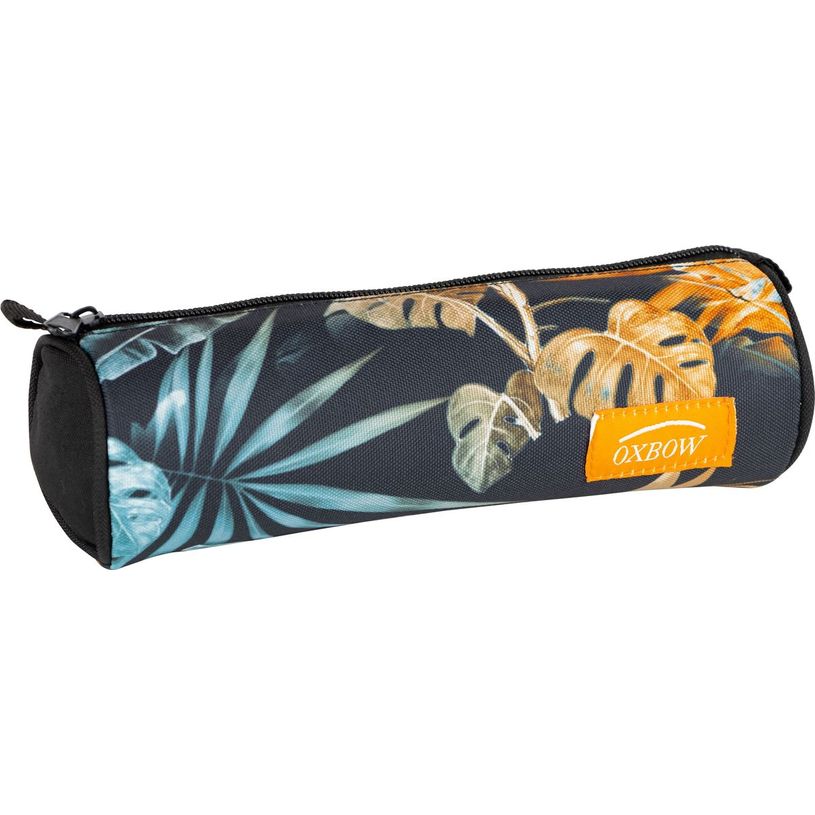 3020120190792-Trousse ronde Oxbow Monochrome - 1 compartiment - noir/blanc/orange - Hamelin-P_405129602_1-0