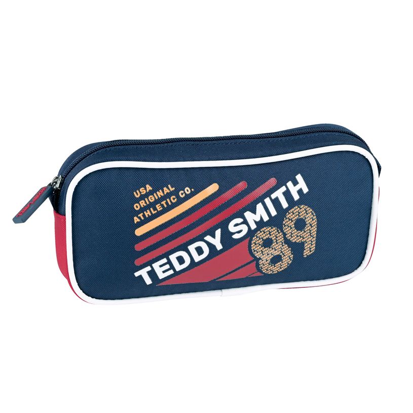 3020120171593-Trousse rectangulaire Teddy Smith Warm Up - 1 compartiment - bleu/rouge - Hamelin-P_405129614_1-0