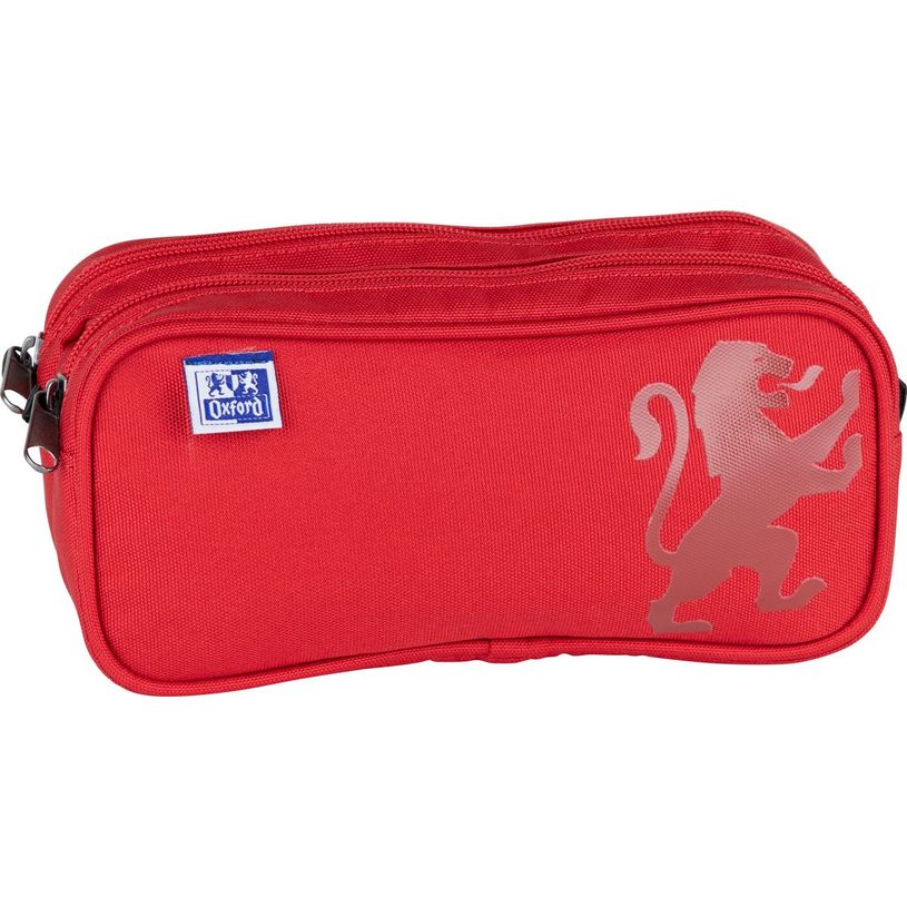 3020120192574-Trousse rectangulaire Oxford School - 2 compartiments - disponible dans différentes coule-P_405129628_1-0