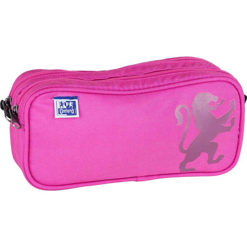 3020120192574-Trousse rectangulaire Oxford School - 2 compartiments - disponible dans différentes coule-P_405129628_3-2