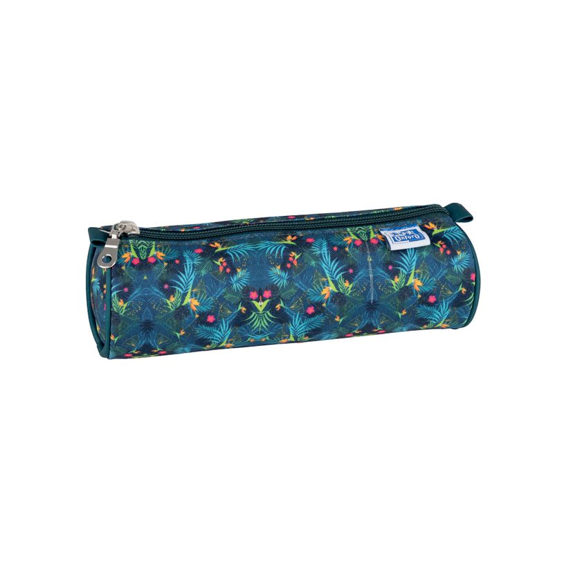 3020120170398-Trousse ronde Oxford Flowers - 1 compartiment - différents modèles disponibles - Hamelin-P_405129631_1-0