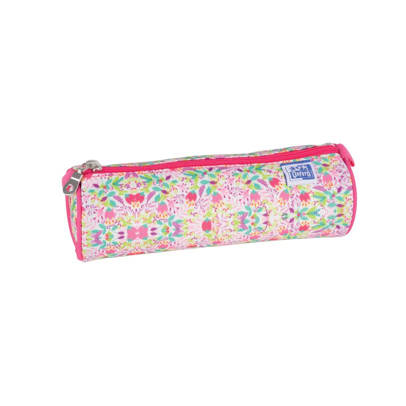 3020120170398-Trousse ronde Oxford Flowers - 1 compartiment - différents modèles disponibles - Hamelin-P_405129631_3-2