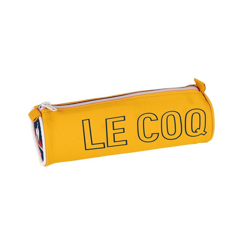 3020120202730-Trousse ronde Le Coq Sportif - 1 compartiment - jaune - exculsivité Bureau-Vallée - Hame-P_405129639_1-0