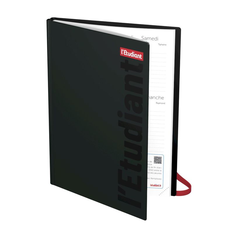 3147280242465-Agenda L'Étudiant Etudes Sup - 1 semaine sur 2 pages - 15 x 21 cm - noir - Hamelin-P_405129651_3-1