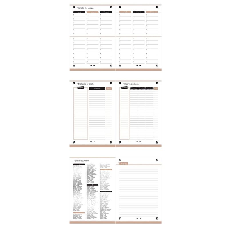 3147280251429-Agenda Oxford Van life - 1 jour par page - 12 x 18 cm - 2 modèles disponibles - Hamelin-P_405129666_4-3