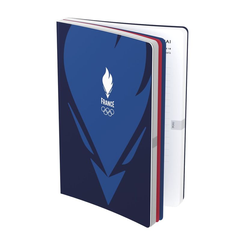 3147280265501-Agenda Equipe de France - 1 jour par page - 12 x 17 cm - bleu foncé - Hamelin-P_405129681_1-0