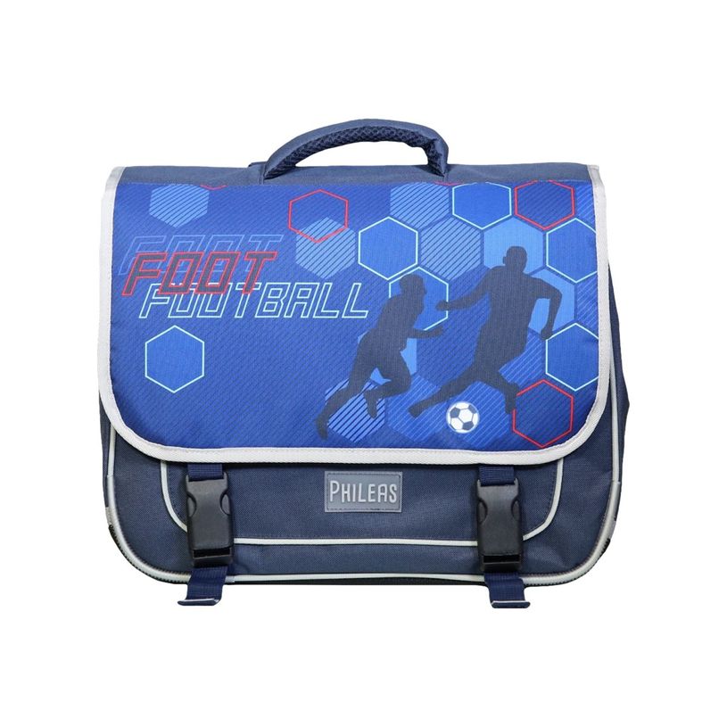 3666311001517-Cartable Phileas Football 38 cm - 2 compartiments - Bagtrotter-P_405129745_1-0
