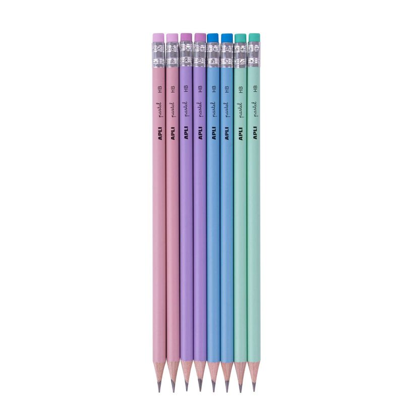 8410782188247-Apli Nordik - Crayon HB avec embout gomme - disponible dans différentes couleurs-P_405129761_1-0