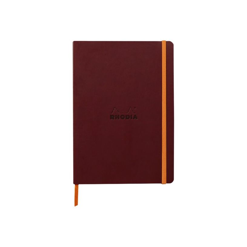 3037921174364-RHODIA Rhodiarama - Carnet souple A5 - 160 pages - pointillés - lie de vin-P_405129921_3-0