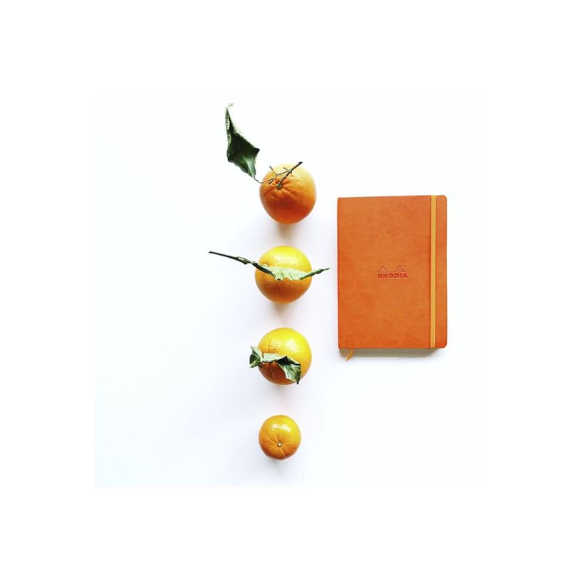 3037921174654-RHODIA Rhodiarama - Carnet souple A5 - 160 pages - pointillés - orange-P_405129930_4-3