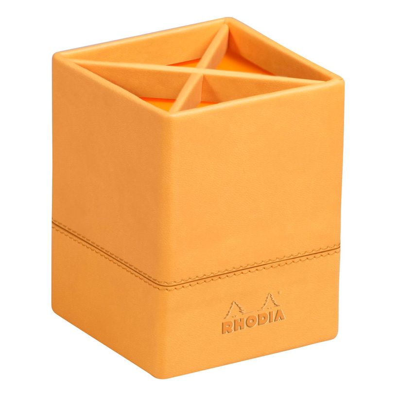 3037921188101-RHODIA Rhodiarama - Pot à crayons - orange - en polyuréthane-P_405129935_1-0