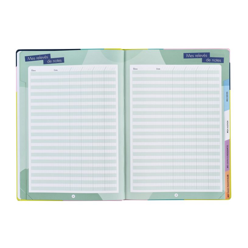 3371010498543-Quo Vadis - Agenda enseignant - 2026-2027 - Mon Agenda Pédagogique - Semainier Horizontal - Français - Multicolore - 12 mois de mi-juillet à mi-jui--5