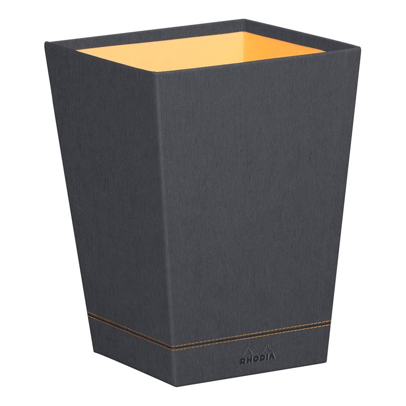 3037921946183-RHODIA Rhodiarama - Corbeille à papier - titane - en polyuréthane-P_405130040_1-0