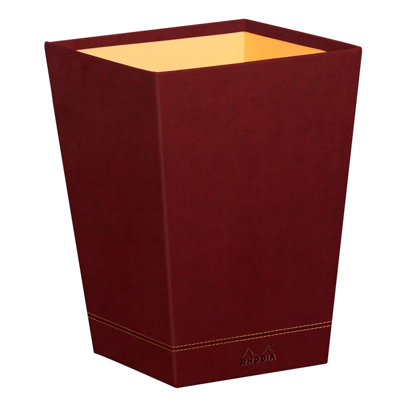 3037921946190-RHODIA Rhodiarama - Corbeille à papier - lie de vin - en polyuréthane-P_405130041_1-0