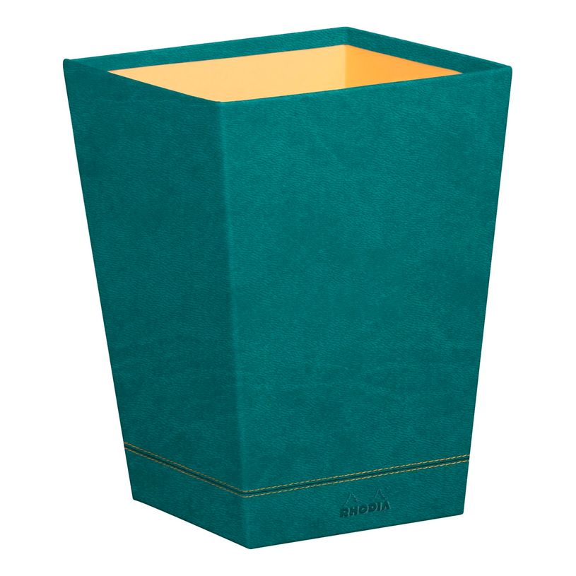 3037921946251-RHODIA Rhodiarama - Corbeille à papier - paon - en polyuréthane-P_405130044_1-0