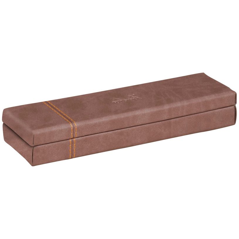 3037923188734-RHODIA Rhodiarama - Trousse plumier - chocolat - en polyuréthane-P_405130060_1-0