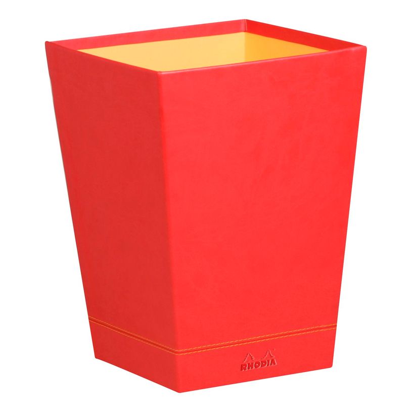 3037923189236-RHODIA Rhodiarama - Corbeille à papier - coquelicot - en polyuréthane-P_405130064_1-0