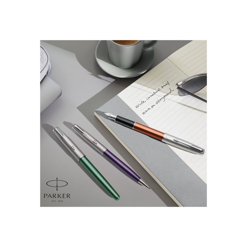 3026981693625-Parker Sonnet Essential - Stylo plume vert - encre noire - pointe fine-P_405130083_2-6