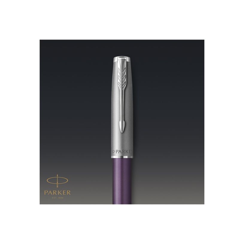 3026981693663-Parker Sonnet Essential - Stylo plume violet - encre noire - pointe fine-P_405130087_10-1