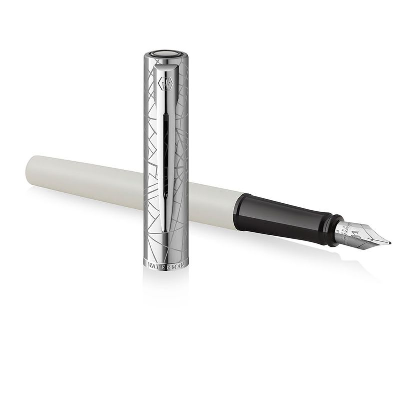 3026981745119-Waterman - Stylo plume Allure Deluxe blanc- pointe fine-P_405130093_3-2