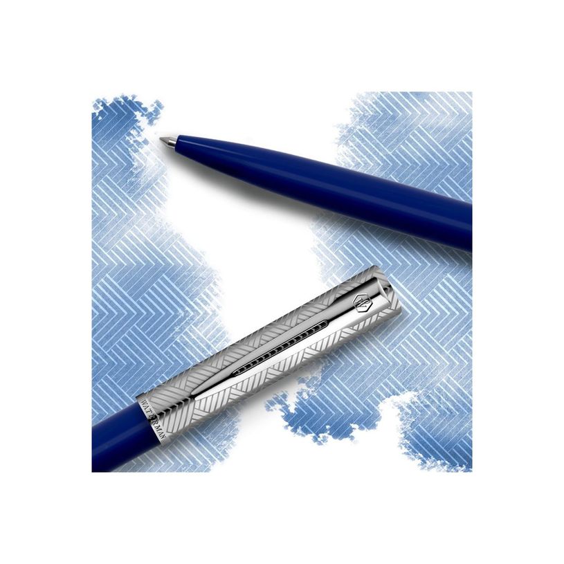 3026981745126-Waterman Allure Deluxe - Stylo à bille - corps bleu - capuchon chromé - pointe moyenne-P_405130094_3-2