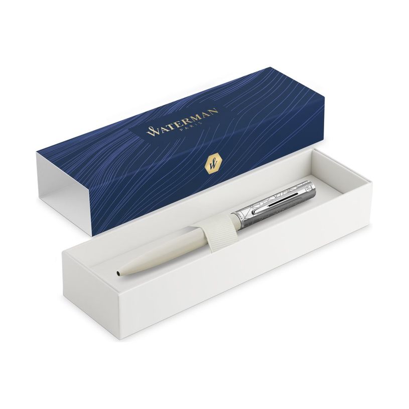 3026981745171-Waterman Allure Deluxe - Stylo à bille capuchon chromé - blanc-P_405130096_10-7